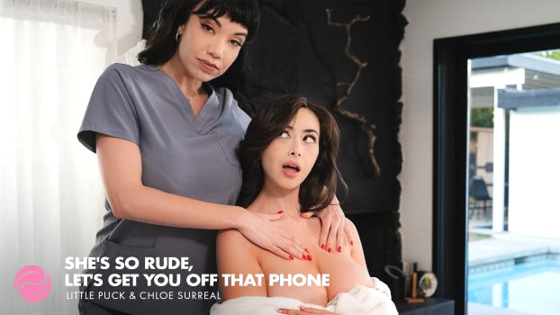 Little Puck Works Her Magic on Chloe Surreal – Office Stress Melts Away in Sensual Lesbian Massage
