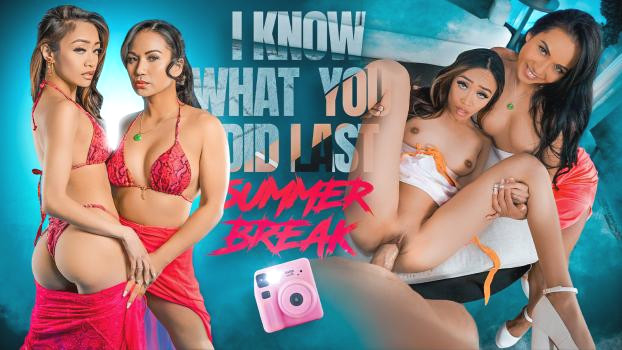 Lana Violet & Jade Kimiko Wild Vacation Threesome – Stepmom Seduces Stepdaughter in Steamy Reunion