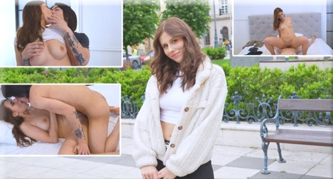 Amber Slassh’s First Time On Camera: Nervous Brunette Takes the Leap