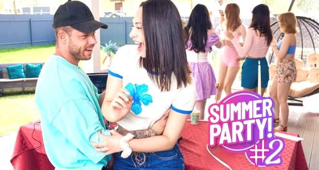 Wild Summer Party Orgy with Roxy Muray, Iris Murai & Ashly Rabbit