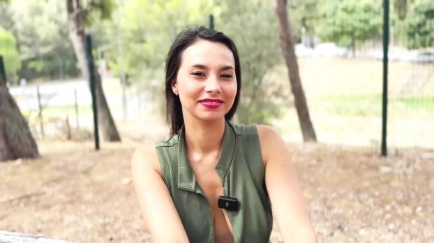 Lia Gets Wild: Brunette Bombshell Rocks a Steamy Threesome