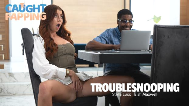 Stella Luxx Gets Caught & Seduced Under the Table – Redhead Office Sex with Isiah Maxwell