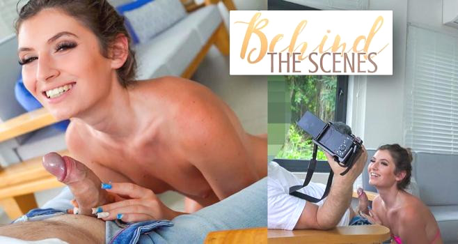 Candice Demellza’s Wild Facial Blowjob – Raw BTS Naughtiness