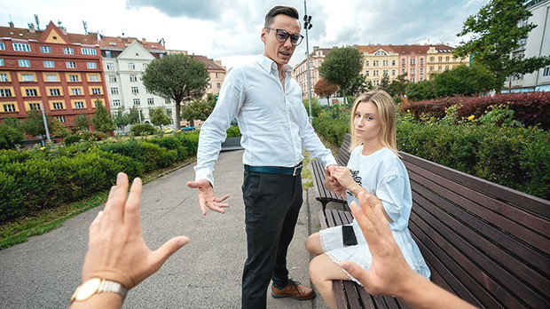 Lily Blossom’s Threesome Backseat Hustle – Sexy Blonde Seduction