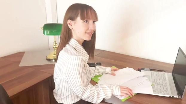 Kate Gets Wild at Work: Steamy Office Hookup with Adam