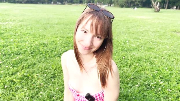 Kate’s Wild Outdoor Threesome Fantasy With Two Hung Studs