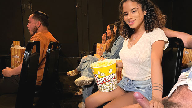Isabella Jules Gets Wild: Naughty Movie Theater Flashing Adventure
