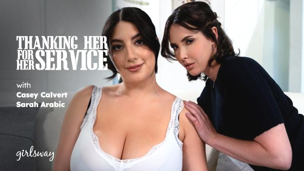 Casey Calvert and Sarah Arabic Share a Passionate Reunion in Lesbian Romance