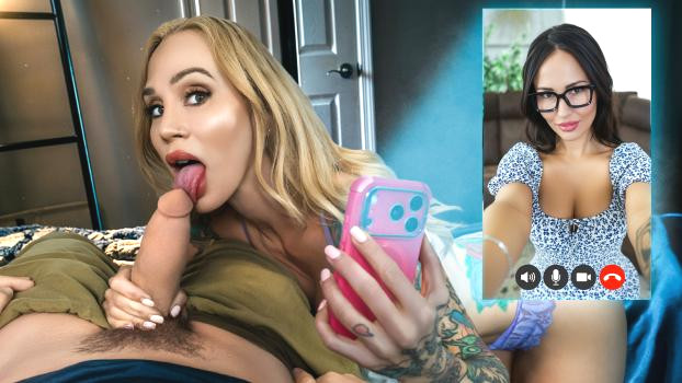 Stepmom and Aunt Seduce Their Lucky Stepson in Wild Threesome – Izi Blu & Sarah Jessie